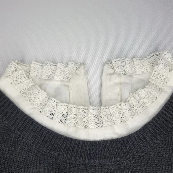 Joie Women's Affie Wool & Cashmere Lace Trim Layered Knit Sweater Size S - Picture 12 of 15